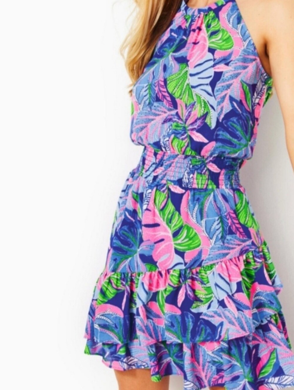 Lilly Pulitzer Pamelyn "Beleaf in Yourself" Halter Dress - Picture 13 of 13